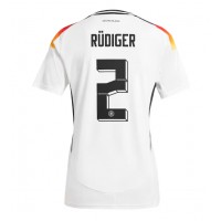 Deutschland Antonio Rudiger #2 Fußballbekleidung Heimtrikot Damen EM 2024 Kurzarm